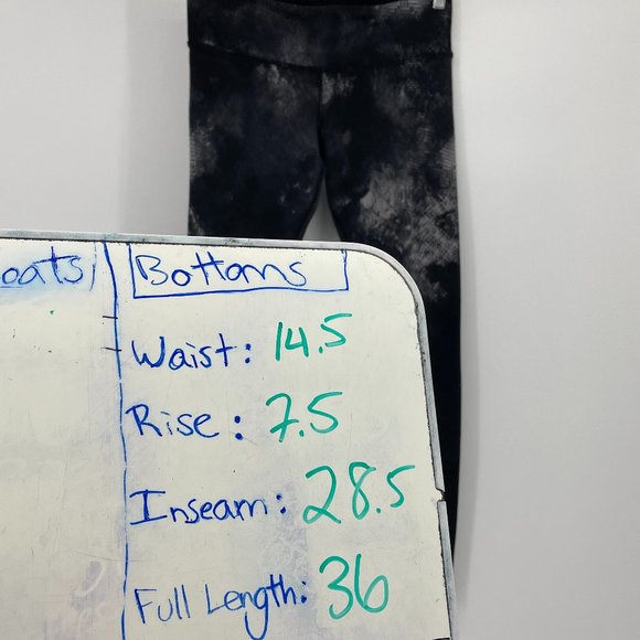 Alo Yoga Black Smoke Airbrush print leggings Med - Picture 12 of 14